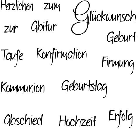 Rayher 59836000 Clear Stamp okazję 2, 96,5 X 91 X 3,2 mm 59-836-000