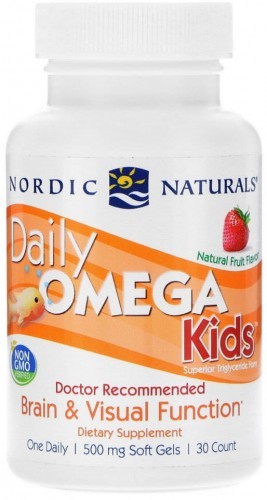 Omega Pharma Nordic Naturals Daily Kids Natural Fruit Flavor (30 kaps) Nordic Naturals 6FCE-19569