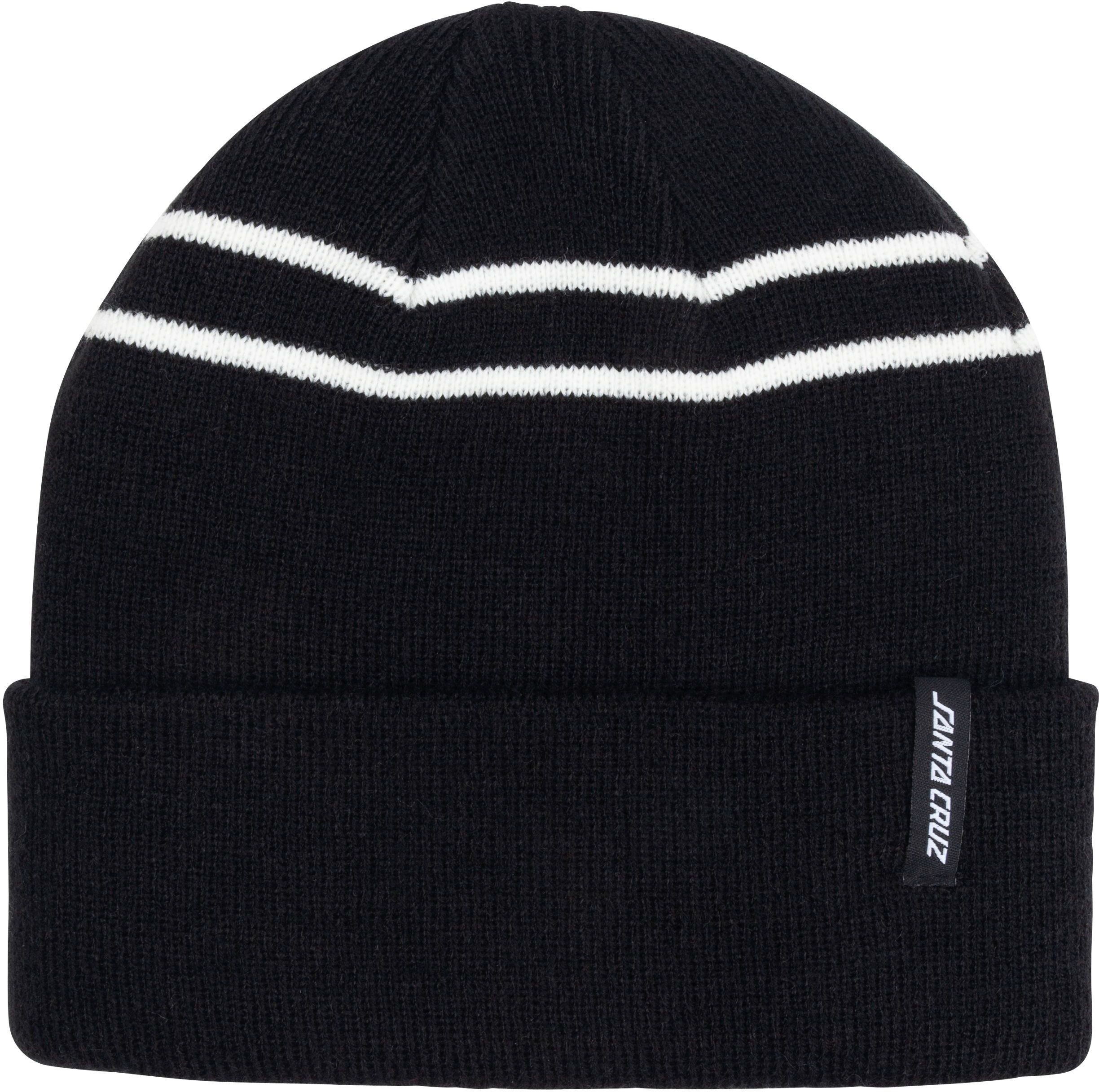 Santa Cruz czapka zimowa męska DOUBLE STRIPE BEANIE Black