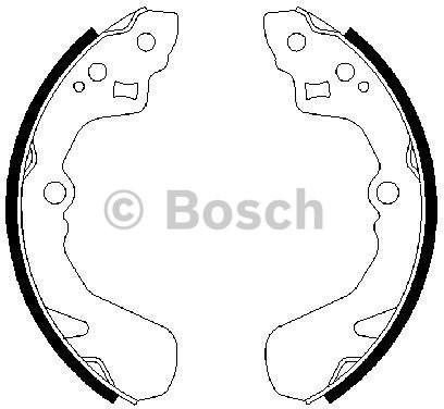 BOSCH Zestaw szczęk hamulcowych 0 986 487 436