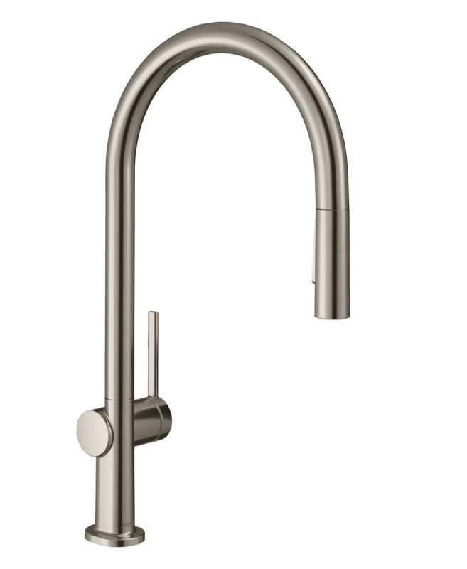 Hansgrohe Talis M54 Bateria kuchenna z wyciąganą wylewką stal szlachetna 72801800