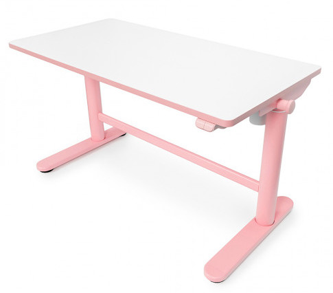 Różowe biurko dziecięce elektryczne Fadio