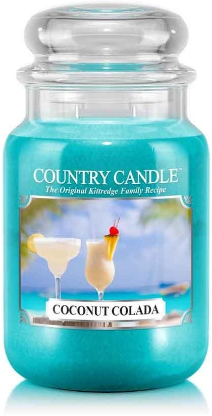 Country Candle Country Candle, Coconut Colada, świeca zapachowa, duży słoik, 2 knoty