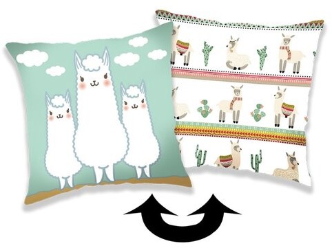 Jerry Fabrics Poduszka LIama z cekinami 02, 40 x 40 cm