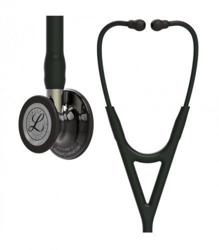 LITTMANN Stetoskop Littmann Cardiology IV 6204 Stetoskop kardiologiczny High Polish Smoke-Finish przewód i lira czarny,trzon szampański TOW017513