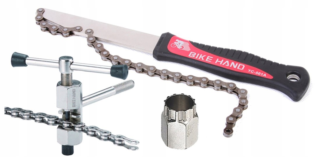 BIKE HAND Zestaw Narzędzi Bacik Kaseta Łańcuch #2