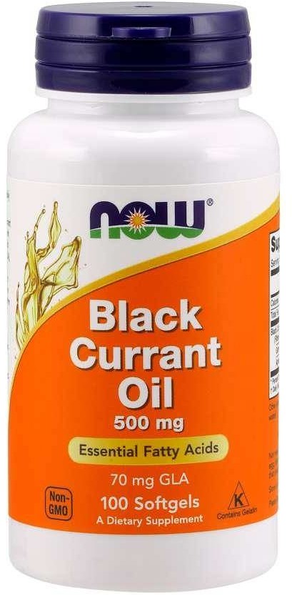 Now Foods Black Currant Oil - Olej z Czarnej Porzeczki 500 mg (100 kaps.)