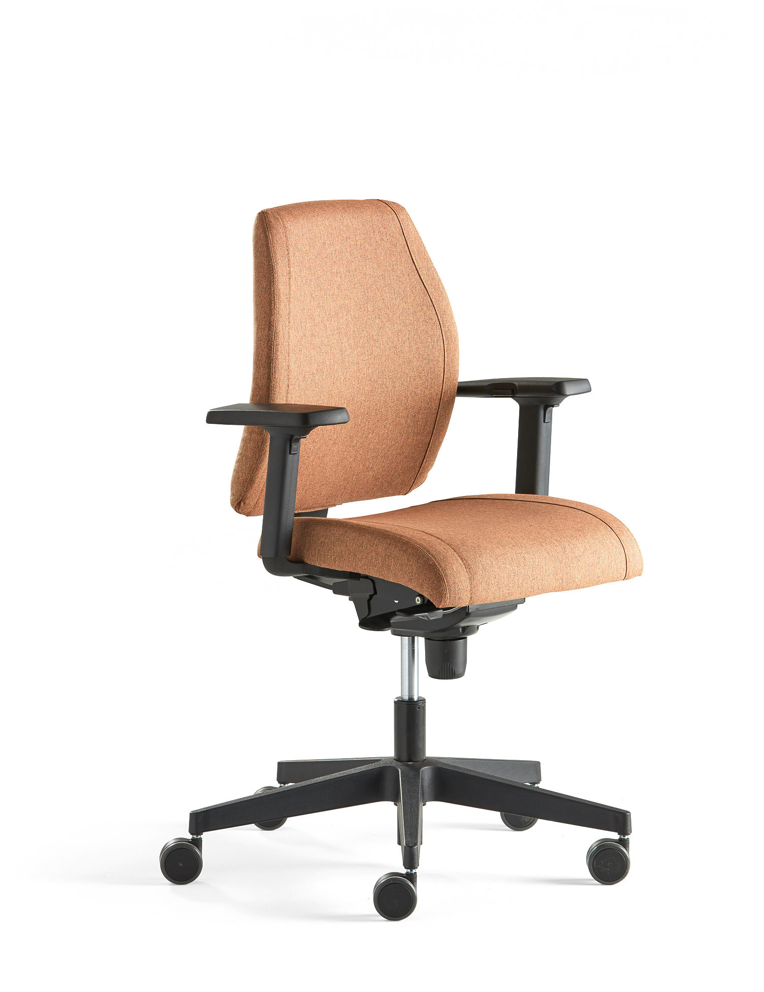 AJ Produkty Krzesło biurowe Lancaster, niskie oparcie, miedziany