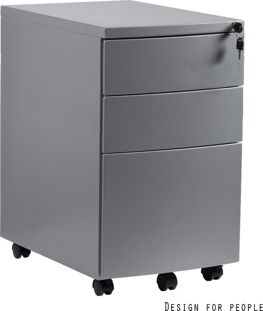 Unique Kontenerek biurowy RPH-02 srebrny RPH-02-S