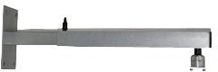 Peta uchwyt ścienny standardowy, 100-150 cm, srebrny 100222-silber