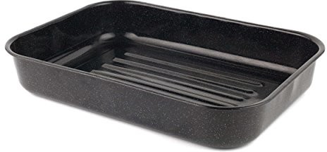 Russell Hobbs cw11431 Romano vitreous enamel Deep Roaster, 42 cm, Black CW11431