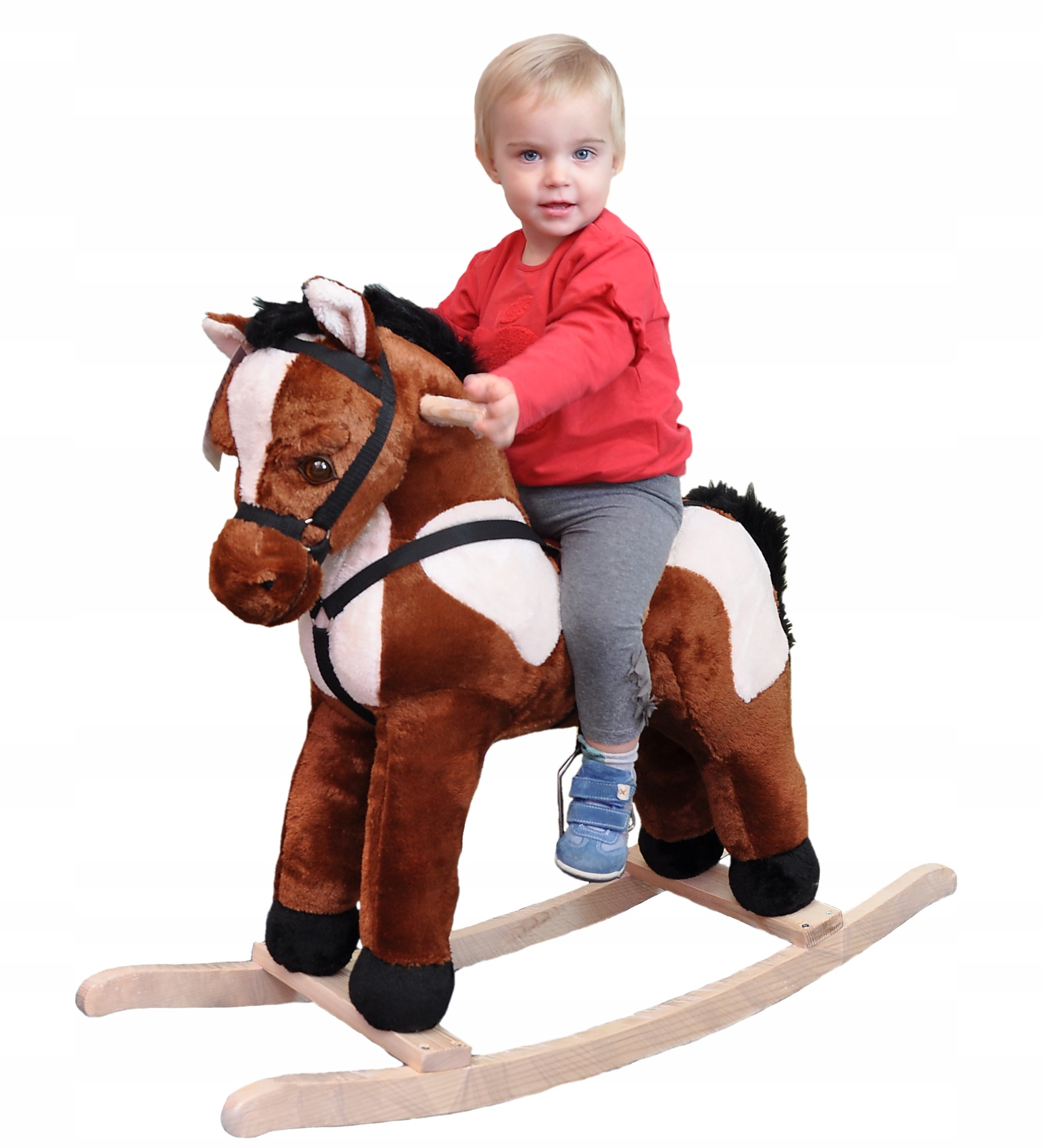 Polski Koń Na Biegunach Duży 75 cm Bujak Konik Pl