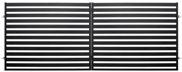 Polbram Steel Group Brama dwuskrzydłowa Steel Group Lara 2 4 x 1,54 m czarna