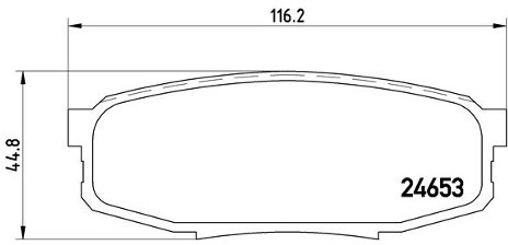 BREMBO Zestaw klocków hamulcowych, hamulce tarczowe P 83 098