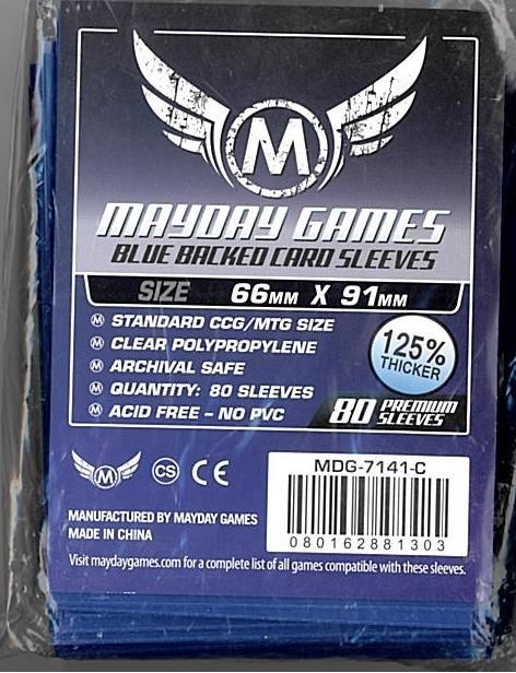 Mayday Games Koszulki Standard CCG 66x91 niebieskie (80szt) 
