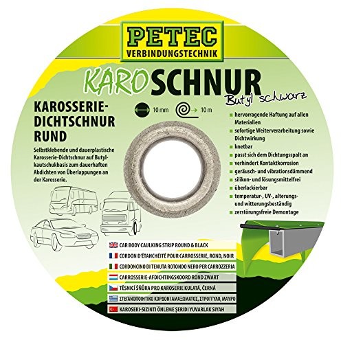 Petec petec buthyl sznura uszczelniającego 10 MM X 10 m, czarny 87510 87510