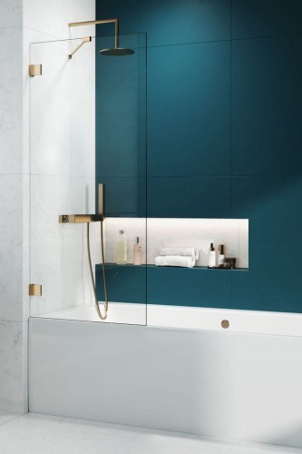 Radaway ESSENZA PRO Gold PNJ II parawan nawannowy 50 cm, wys. 150 cm szkło przejrzyste 10101050-09-01 10101050-09-01