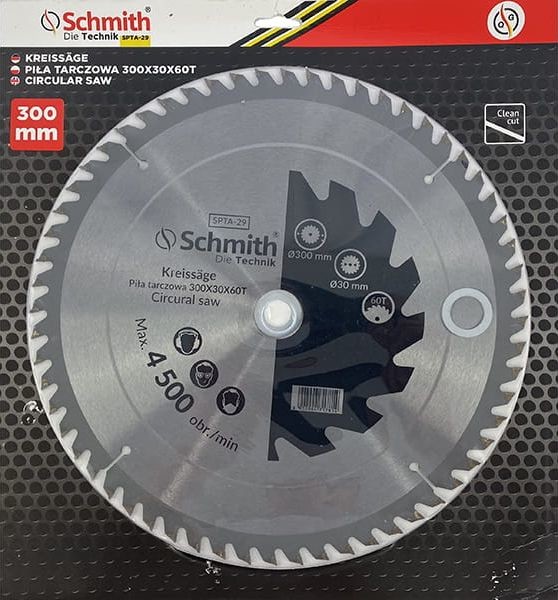 Schmith Piła Tarczowa 300x30x60t SPTA-29