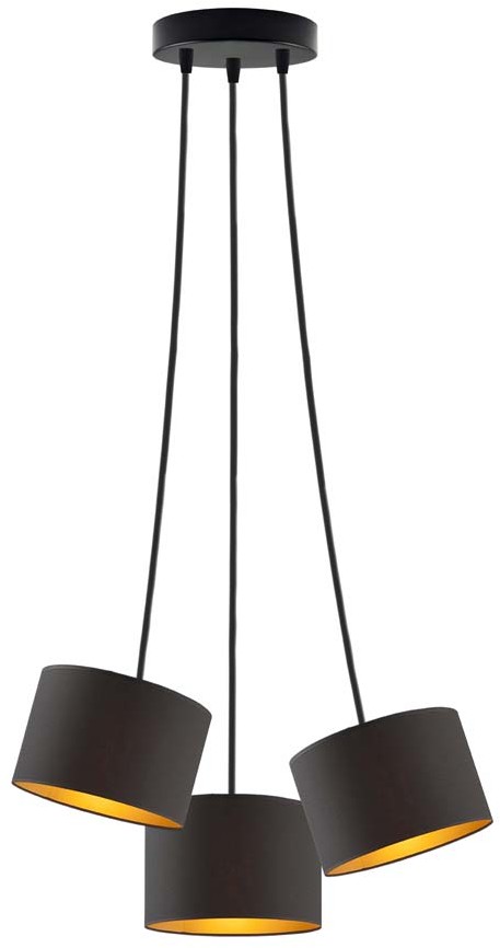 LYSNE Nowoczesna lampa wisząca pająk WAIKIKI GOLD 400040/64 W3