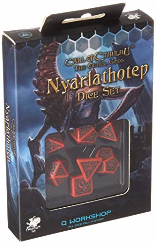 Q-Workshop qwoctn62  Call of G gra: The Outer Gods nyarl ATH sulfotempu Dice zestaw, 7 kostek