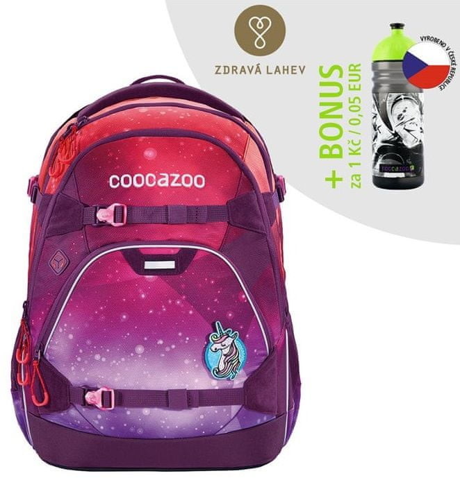 Coocazoo plecak szkolny ScaleRale OceanEmotion Galaxy Pink certyfikat AGR