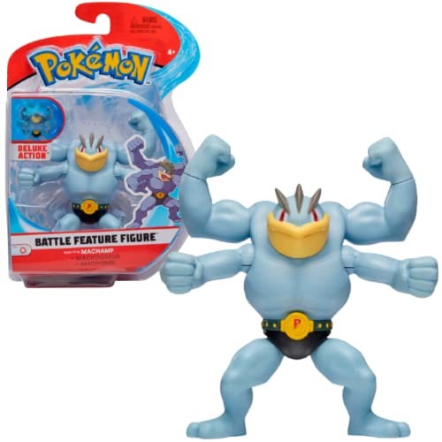 Pokemon Pokemon Figurka Machomei Machamp  11,4 cm figurka Pokémon  najnowsza fala 2021  oficjalnie licencjonowana zabawka Pokemon  dynamiczne szczegóły 0