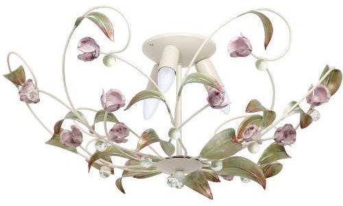 Luminex Plafon lampa sufitowa Rose 3x60W E14 kolorowy 0465
