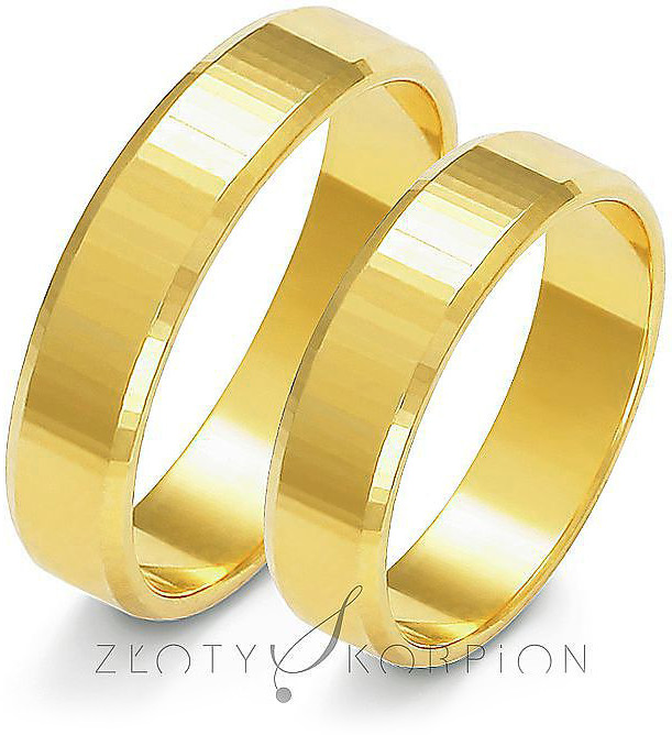 Złoty Skorpion Obrączki ślubne Złoty Skorpion 5 mm - A121 A121