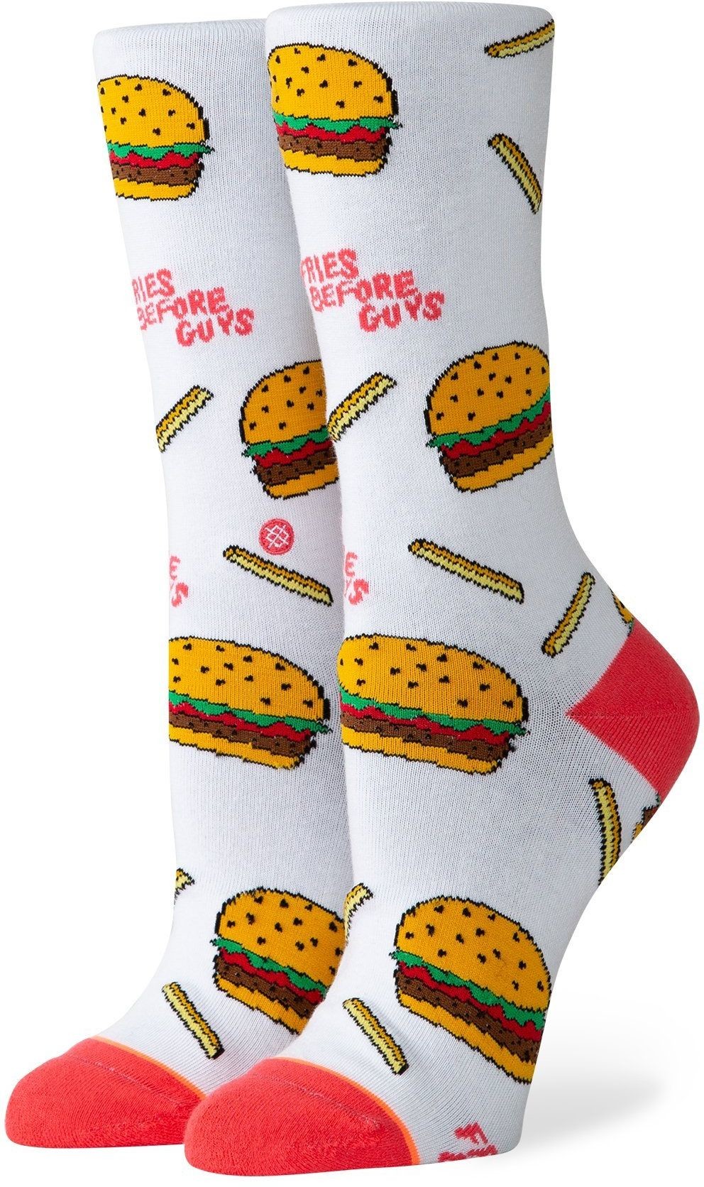 STANCE skarpety damskie STANCE FRIES B4 GUYS CREW White