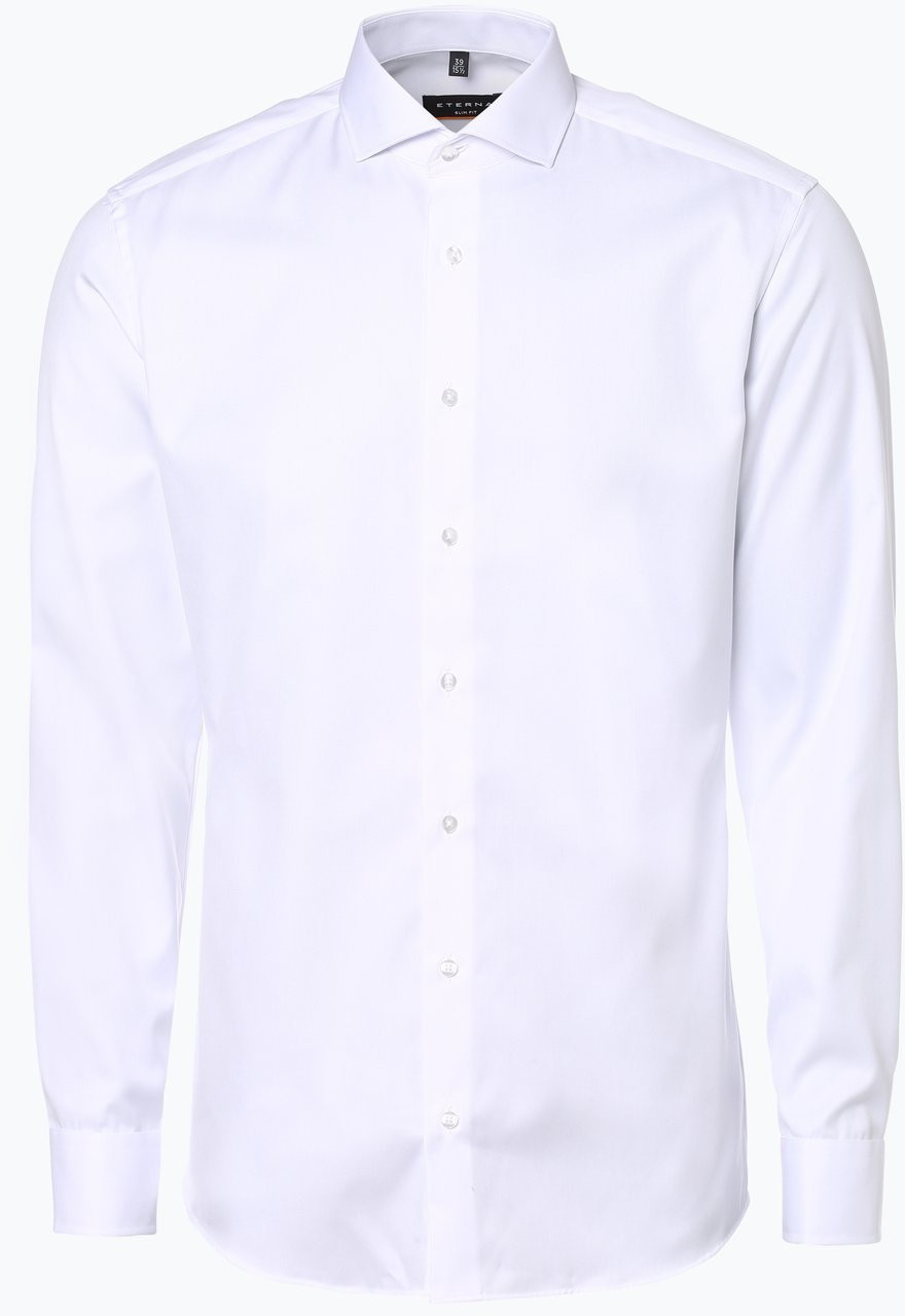 Eterna Slim Fit Slim Fit - Koszula męska niewymagająca prasowania, biały