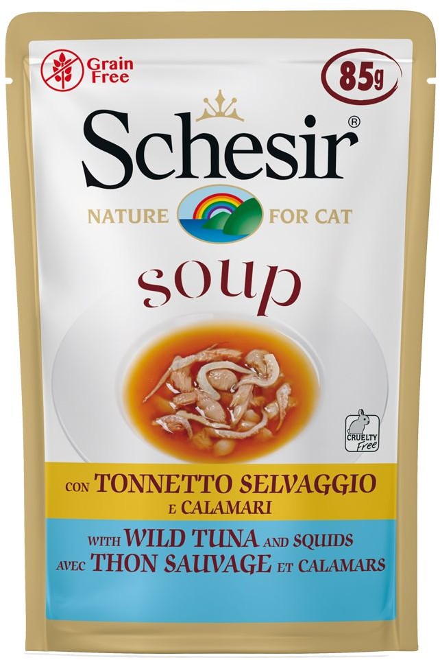Schesir Cat Soup 6 x 85 g Kurczak z dynią