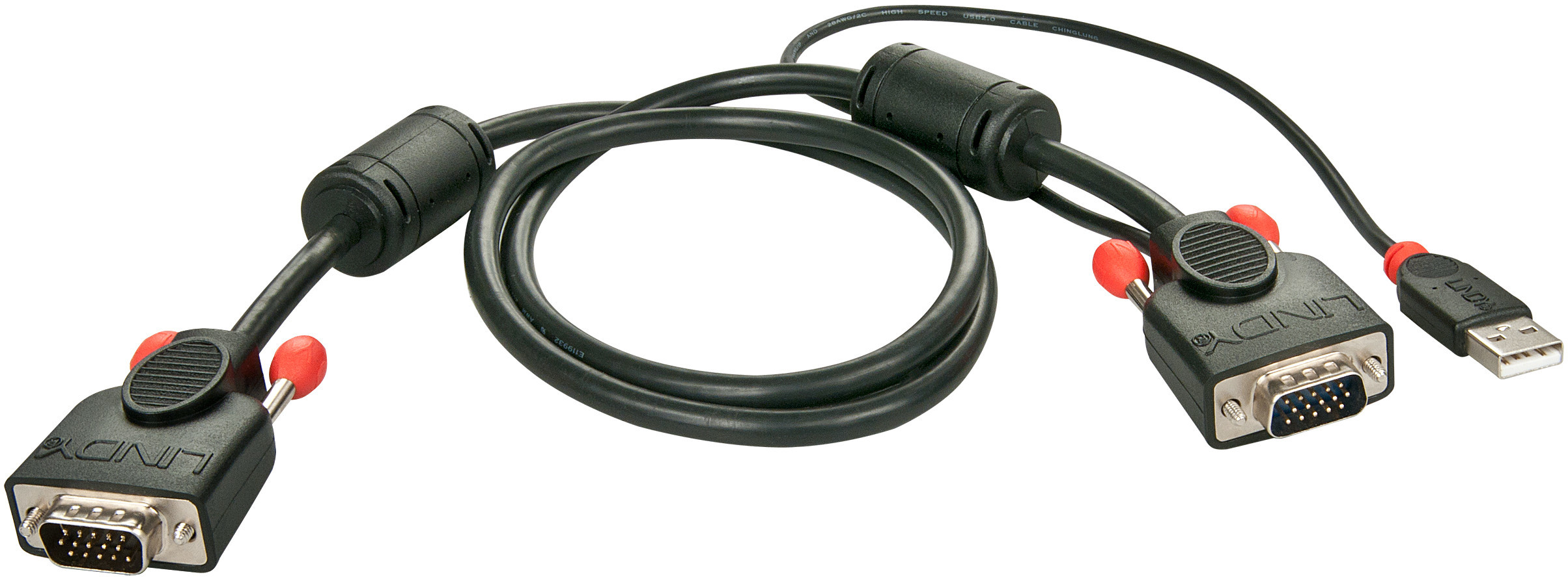 Lindy Lindy 33772 Kabel KVM do klawiatury i myszki USB VGA 3m LY-33772