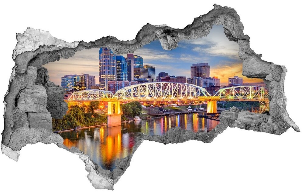 Wallmuralia.pl Fototapeta dziura na ścianę 3d Most Tennessee USA