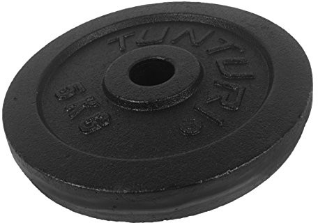 TUNTURI Plate Black 5.0 kg tarcze do sztangi, czarna, 5 kg 14TUSCL096