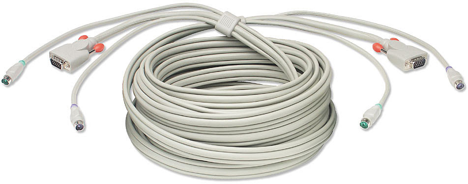 Lindy Lindy 33712 Kabel KVM 2x PS/2 i VGA 2m LY-33712