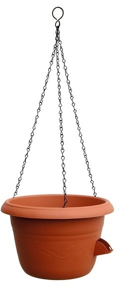 Plastia Donica samonawadniająca wisząca 25 cm, terakota