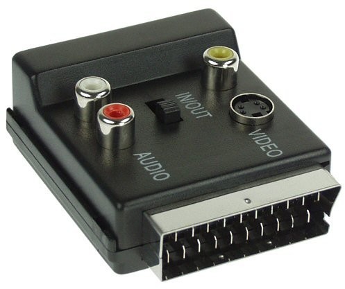 InLine 89959 kabel interfejsów adapter kabel/adapter (Scart, 3 X RCA, S-VHS, męski/żeński, czarny) 89959