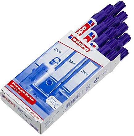 Edding 10er Pack markerów niezmywalnych edding 3000,,,,, 1,5  3 MM, kolor liliowy 3000-008