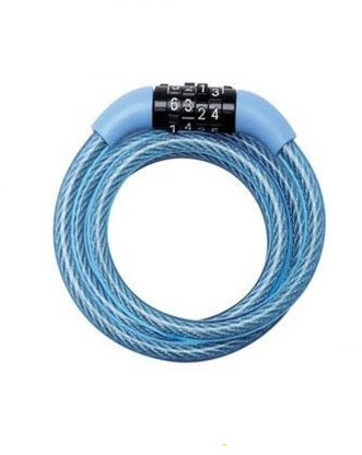 Masterlock Zapięcie rowerowe QUANTUM 8143 8mm 120cm SZYFR niebieska MRL-8143EURDPROCOL SS16