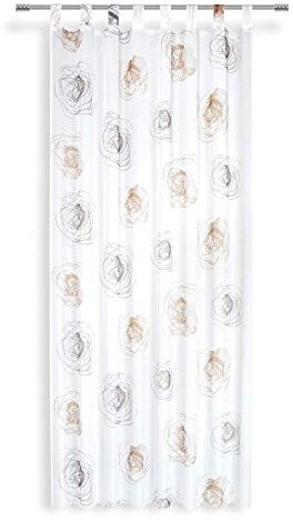 Löscher-Tirol Gaśnica-Tirol 003144 800 zasłona na szelkach woal nadruk wykonany z 8 pętlami i taśmą uniwersalną, 140x250 cm 003144 800