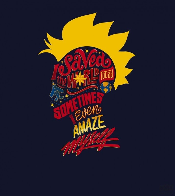 Komar Fototapeta Captain Marvel saves the World IADX5-063 IADX5-063_opcje