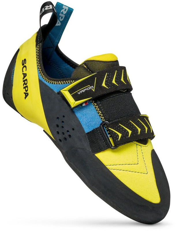 Scarpa Vapor V But wspinaczkowy Mężczyźni, ocean/yellow EU 39 2021 Buty wspinaczkowe na rzepy 70040-M-356-39