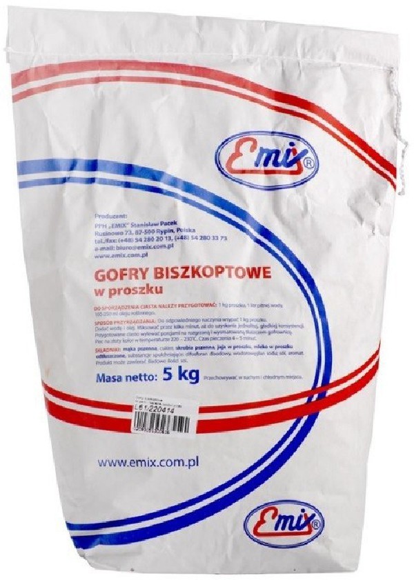 Emix proszek do pieczenia gofrów 5 kg