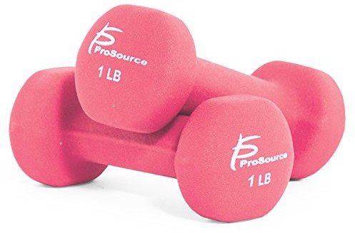 Tko prosource zestaw dwóch neopren do kolan Grip, 1 lb 12 lb ps-1143-neo-pink