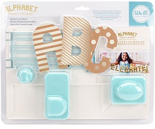 We R Memory Keepers Alphabet Punch Board zestaw do wycinania alfabetu 660889