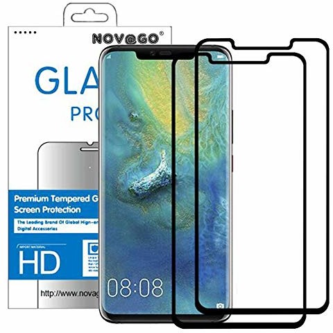 Huawei Novago Novago Folia ochronna na wyświetlacz ze szkła hartowanego do Mate 20 Pro, 2 sztuki Mate20Pro-2Verre3DNoir