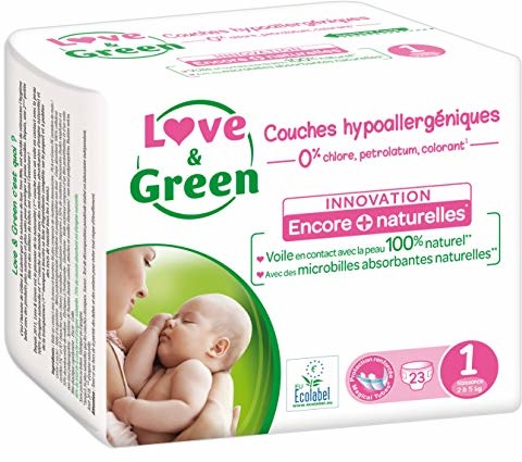 Love & Green Love & Green pieluchy niemowlęce, hipoalergiczne