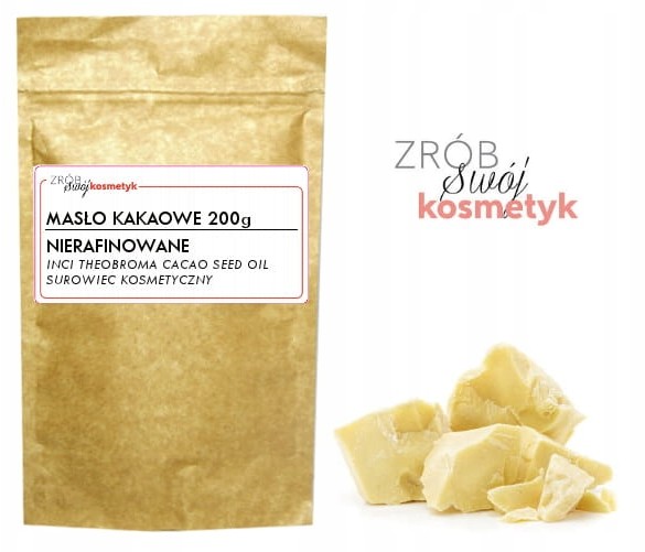 ZSK Masło Kakaowe Nierafinowane Surowe Zapach 200g