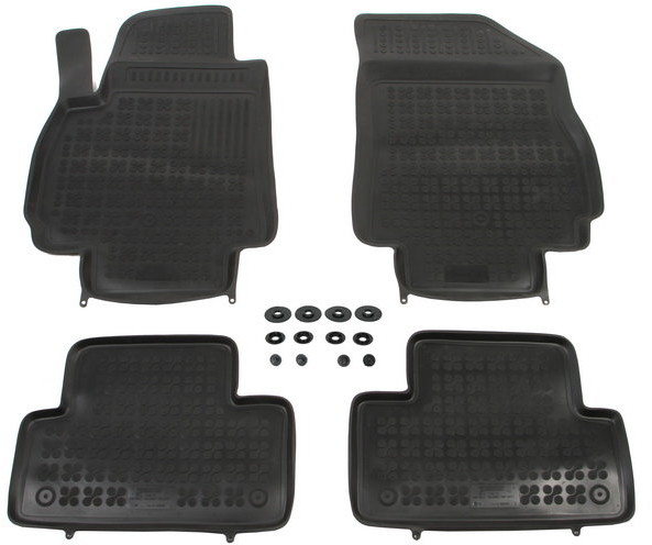 REZAW PLAST Dywaniki gumowe czarne PLAST 202107, 4 szt, Chevrolet Orlando od 2011 PLAST 202107