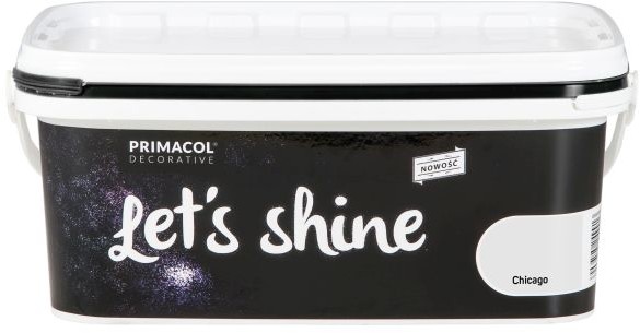 Primacol Farba dekoracyjna Let's Shine Chicago jasna szara 2 l